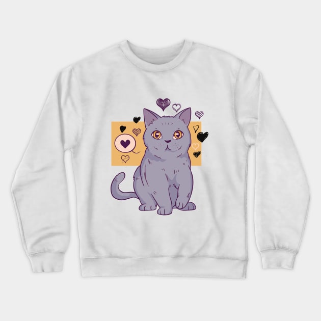 Cat Valentine Crewneck Sweatshirt by ArtRoute02